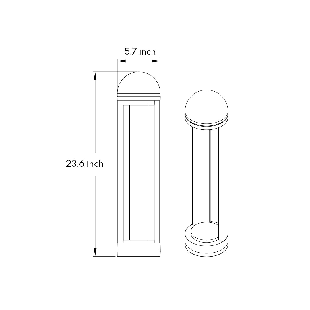 Outdoor Garden Pillar Lights Modern - Lamp Outdoor