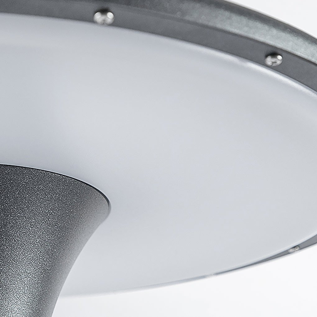 Round Waterproof LED Gray Modern Public Lighting Outdoor Pole Lights - Lamp Outdoor