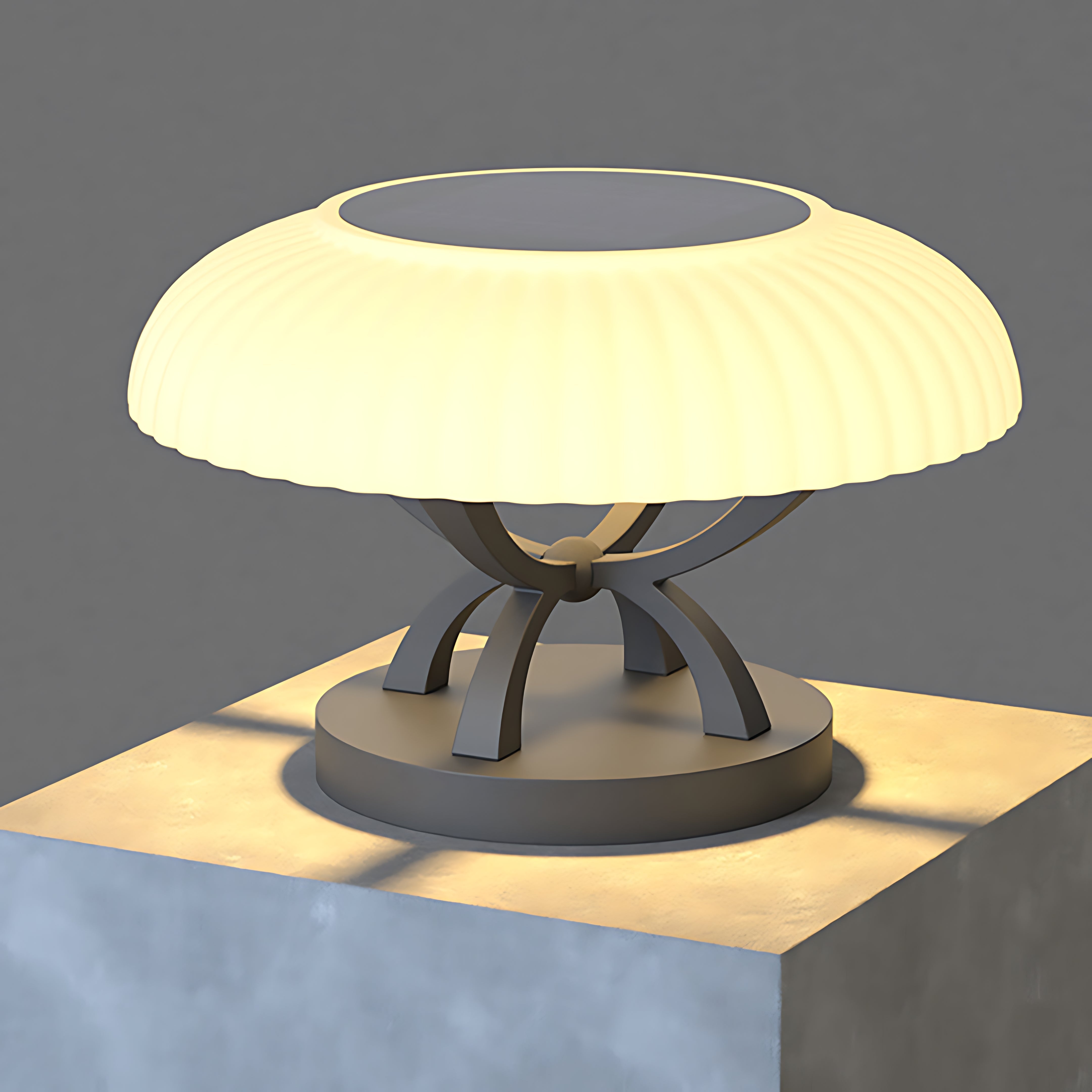 Waterproof Arc Column Pillar Light Modern Style - Lamp Outdoor