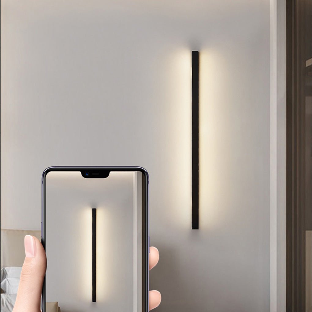 Nordic Minimalist Stepless Dimming Background Corner Atmosphere Wall Lamp - Lamp Outdoor