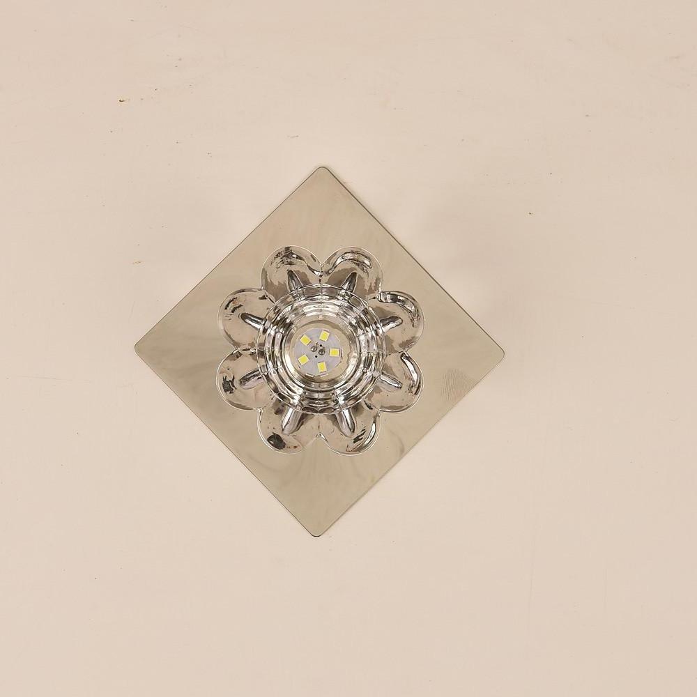 Flower Shaped Electroplated Metal Crystal LED Modern Ceiling Lights - Lamp Outdoor