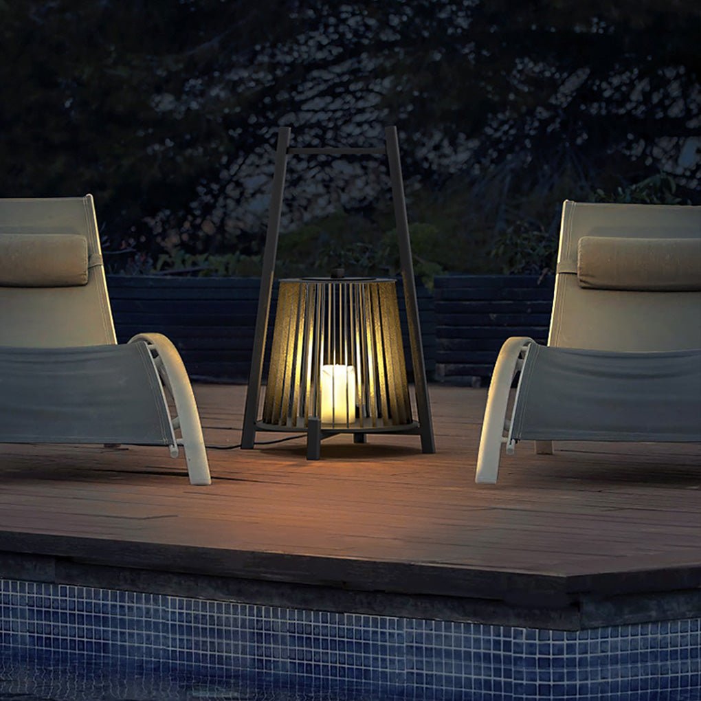 Outdoor Grid Imitation Candle-shaped Lantern Waterproof LED Landscape Lighting - Lamp Outdoor