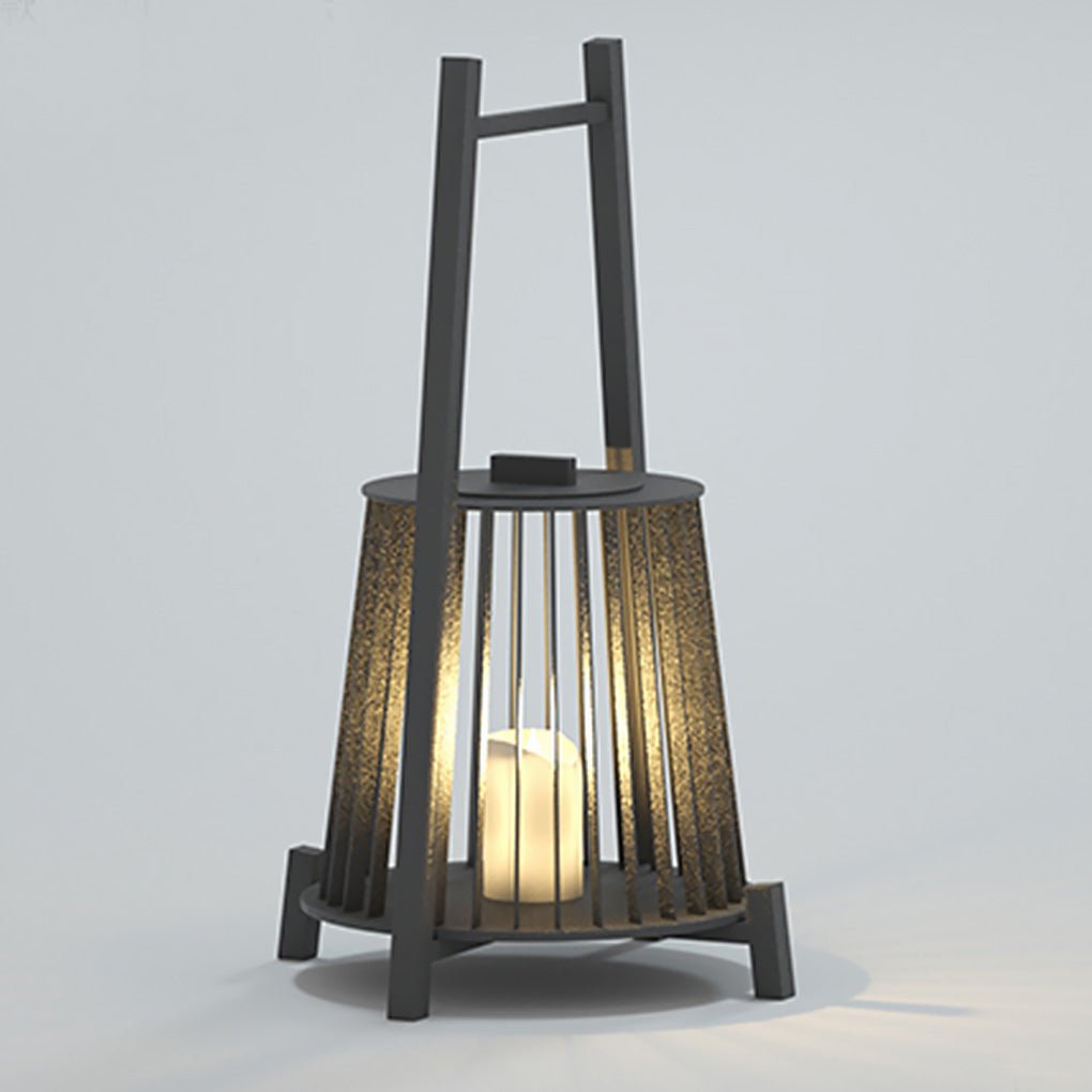Outdoor Grid Imitation Candle-shaped Lantern Waterproof LED Landscape Lighting - Lamp Outdoor