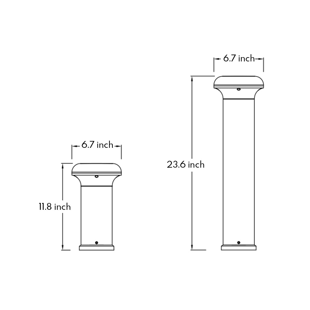 LED Garden Light Dome Minimalist Style - Lamp Outdoor