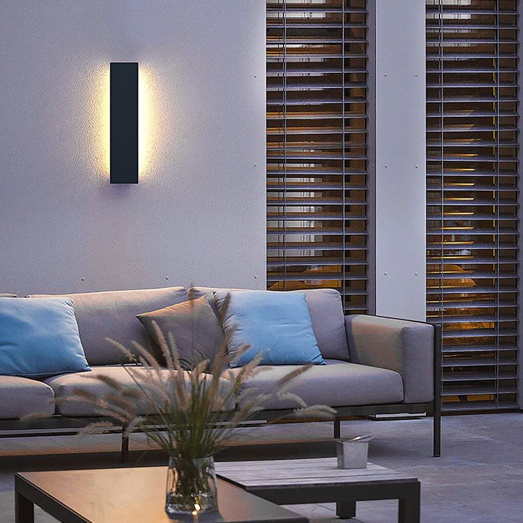 Outdoor Modern Waterproof LED Rectangular Wall Lights Wall - Lamp Outdoor