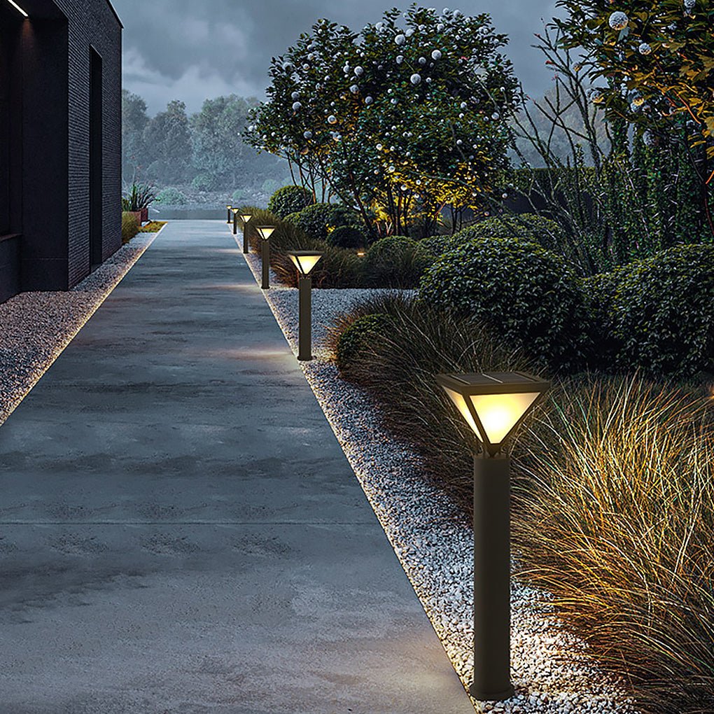 Waterproof LED Solar Lamp Post Lights Heavy Duty Outdoor Lamp Post - Lamp Outdoor