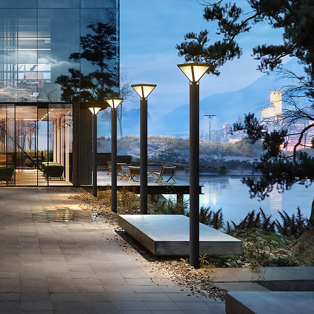 Waterproof LED Solar Lamp Post Lights Heavy Duty Outdoor Lamp Post - Lamp Outdoor