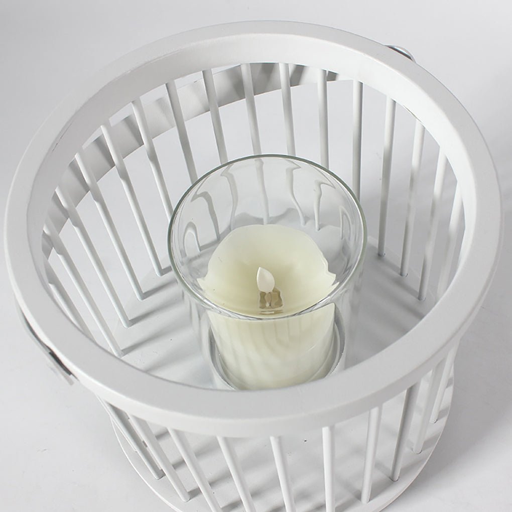 Outdoor Waterproof Garden Light Rechargeable Portable Cage Landscape Lighting with US Plug - Lamp Outdoor