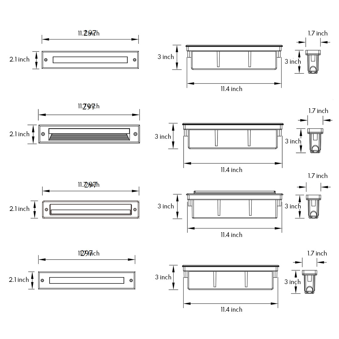 Linear LED Step Night Lights Minimalist Style - Lamp Outdoor