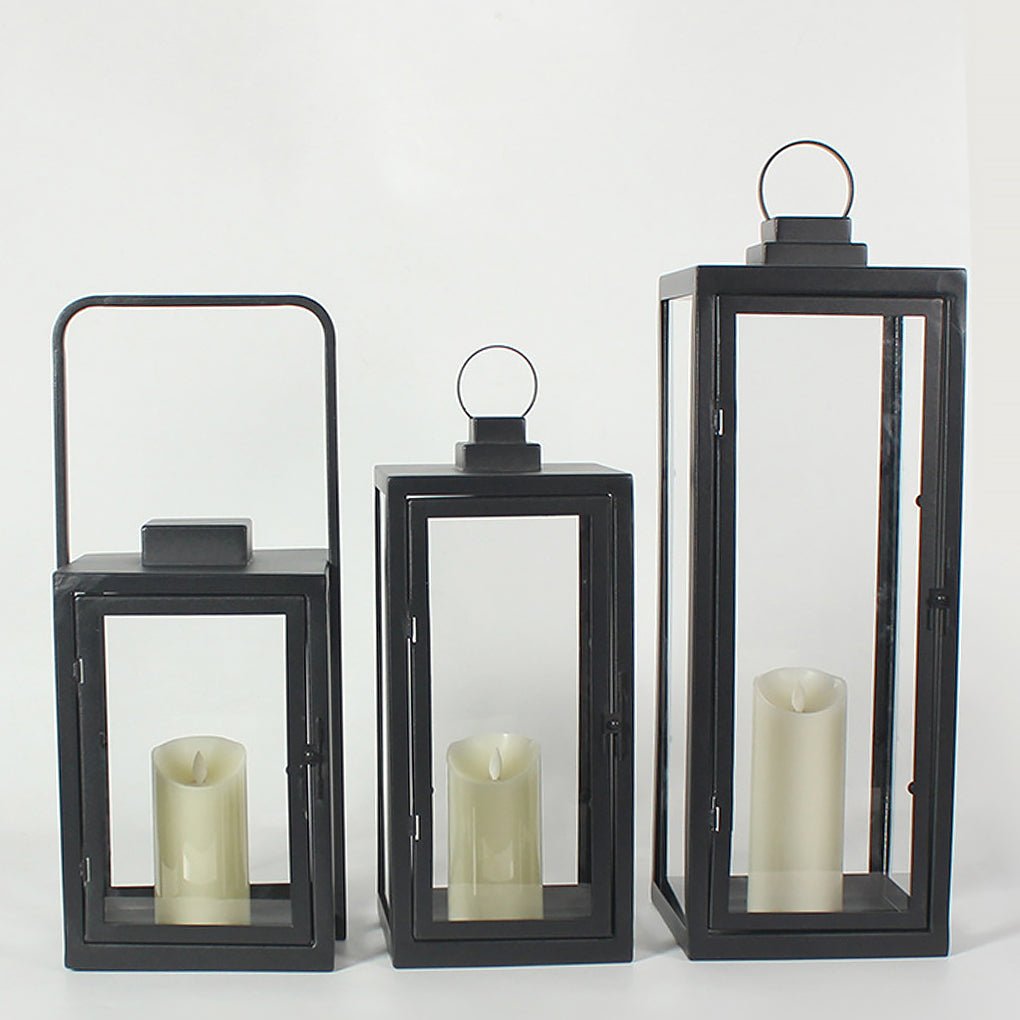 Glass Candle Holder DC 5V LED Black Modern Portable Outdoor Floor Llights - Lamp Outdoor