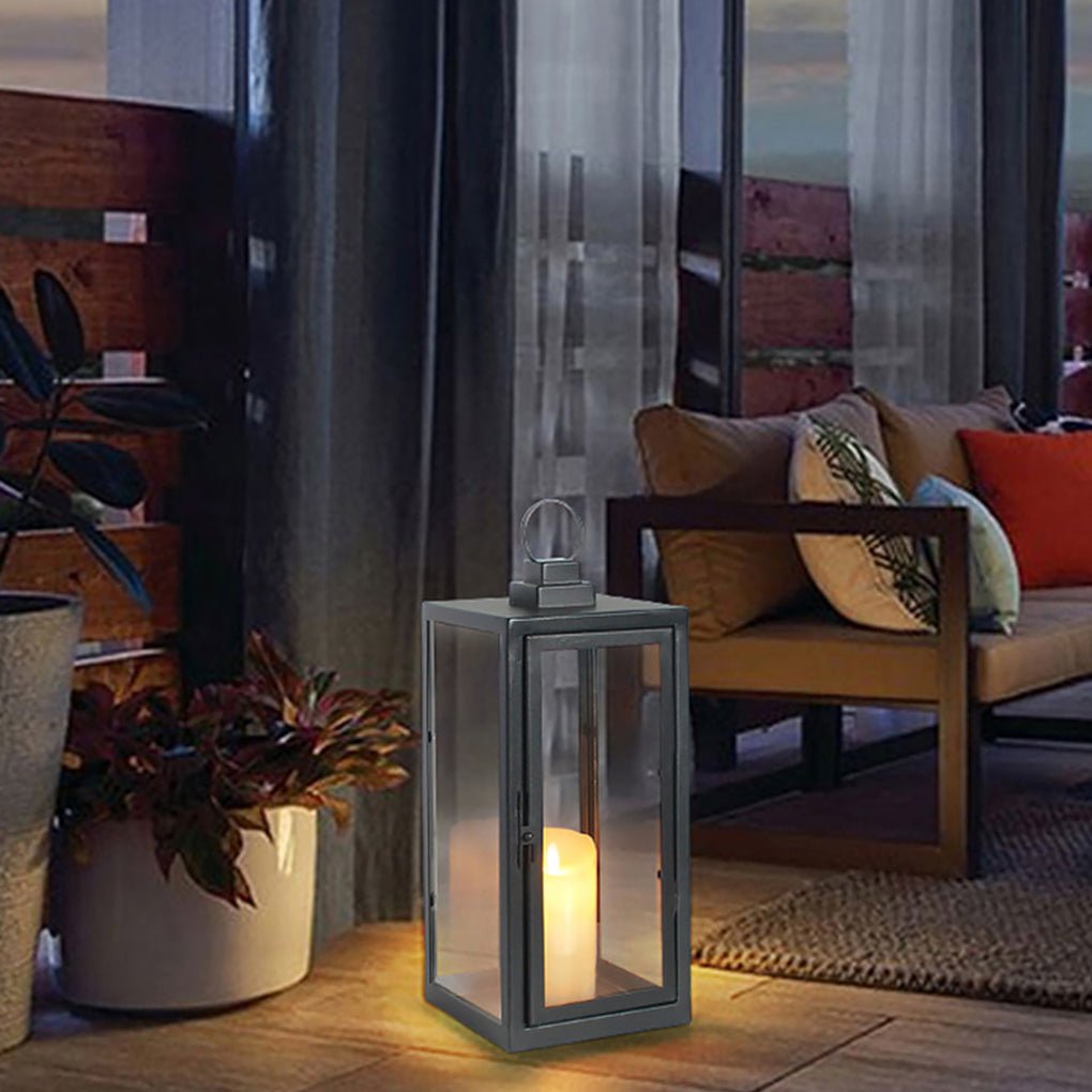 Glass Candle Holder DC 5V LED Black Modern Portable Outdoor Floor Llights - Lamp Outdoor