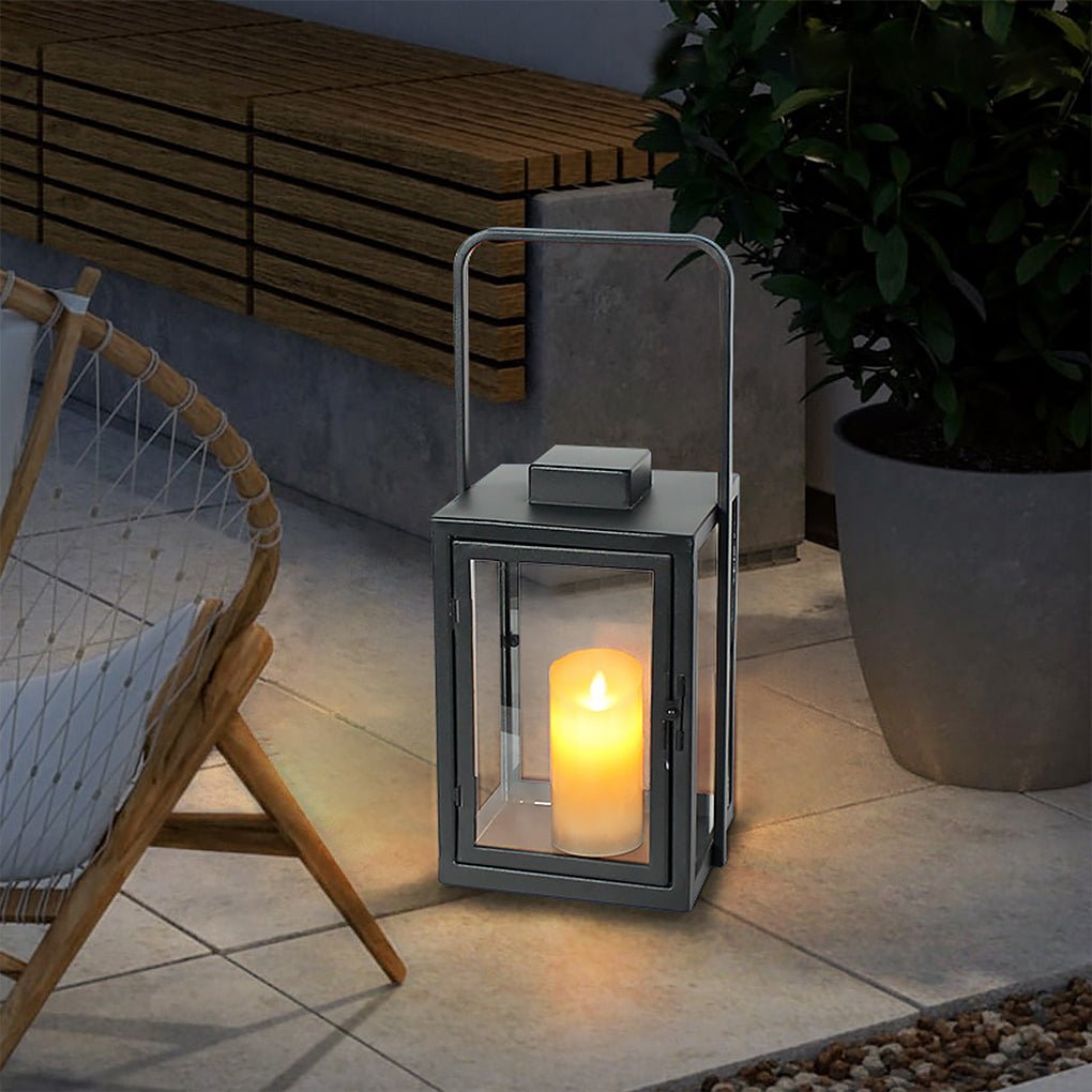 Glass Candle Holder DC 5V LED Black Modern Portable Outdoor Floor Llights - Lamp Outdoor