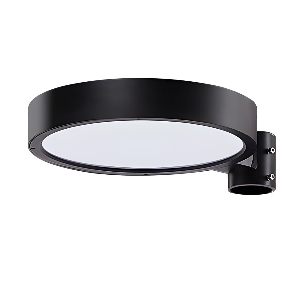 Round Waterproof Smart Remote Control LED Solar Lamp Post Top Lights - Lamp Outdoor