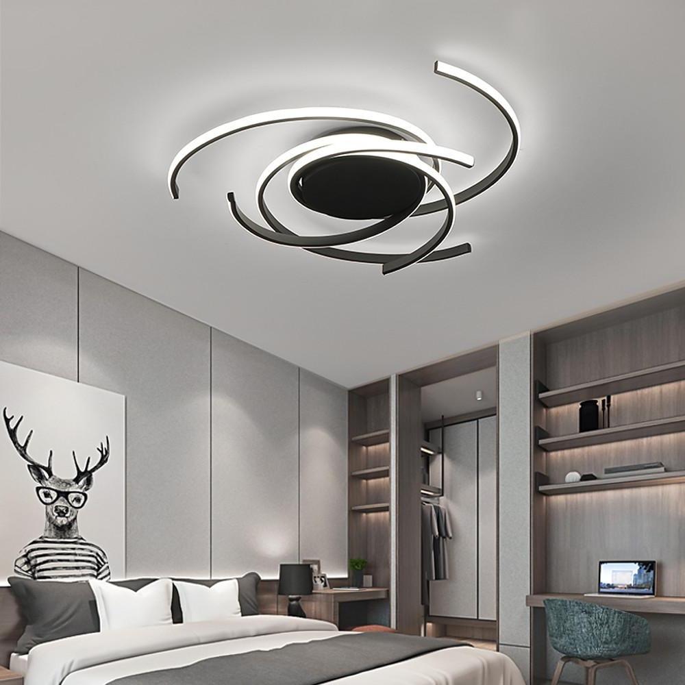 Abstract Curve Dimmable LED Nordic Ceiling Lights Flush Mount Lighting - Lamp Outdoor