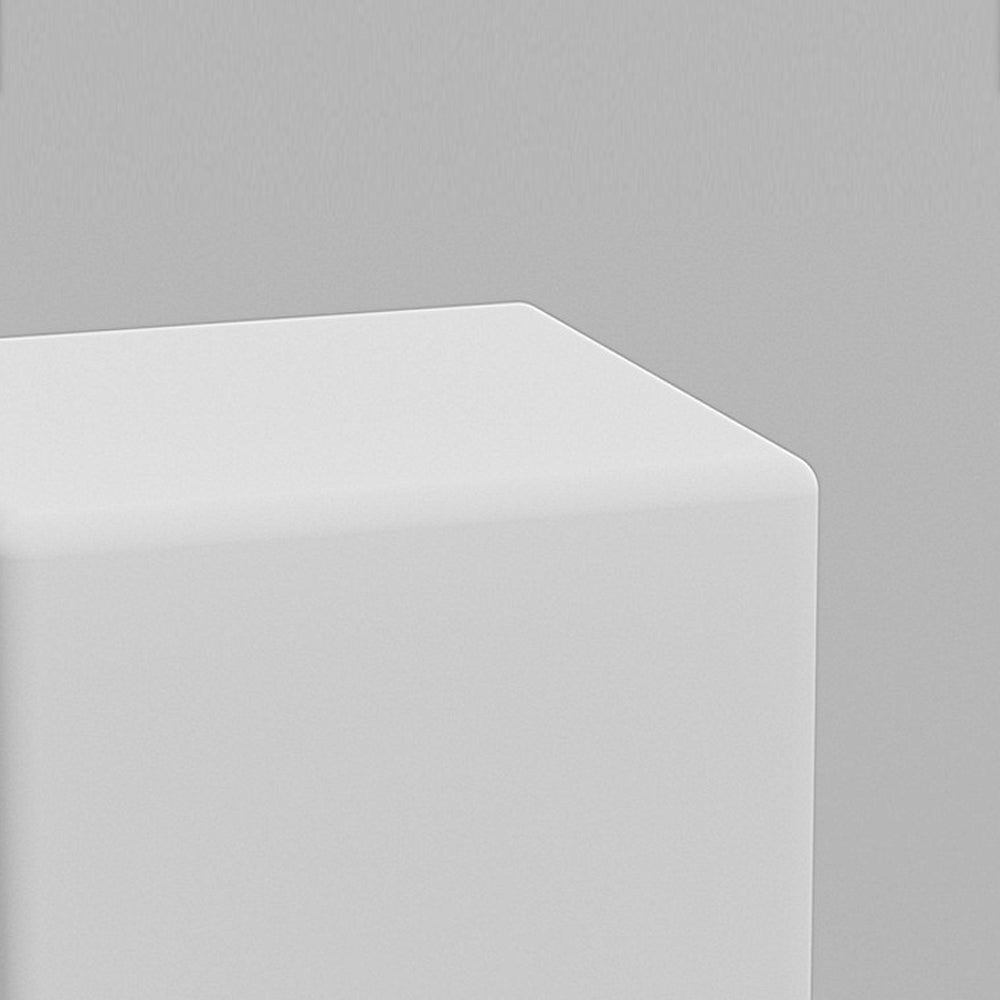 Solar-Powered Luminous LED Cube White Waterproof Outdoor Floor Light - Lamp Outdoor