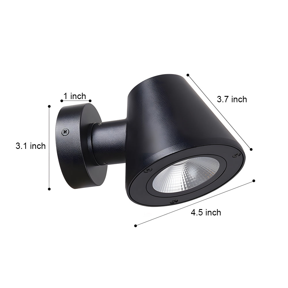 Waterproof Wall Spot Light LED Aluminum for Long-Range Illumination - Lamp Outdoor