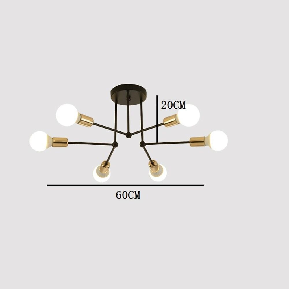 6 Lights LED Modern Ceiling Lights Flush Mount Lighting Hanging Ceiling Lights - Lamp Outdoor