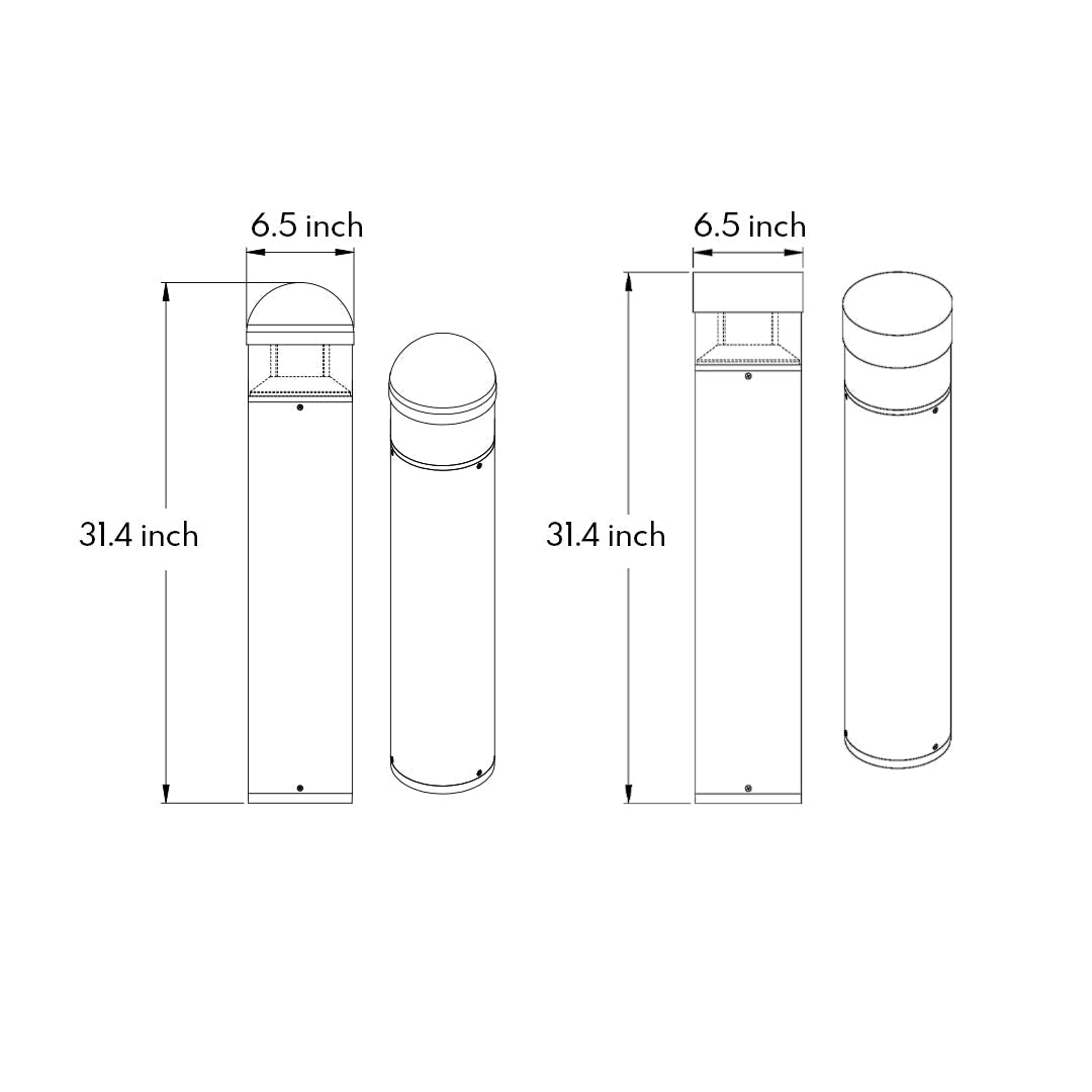 31in Pole Lights For Garden Minimalist Nordic - Lamp Outdoor
