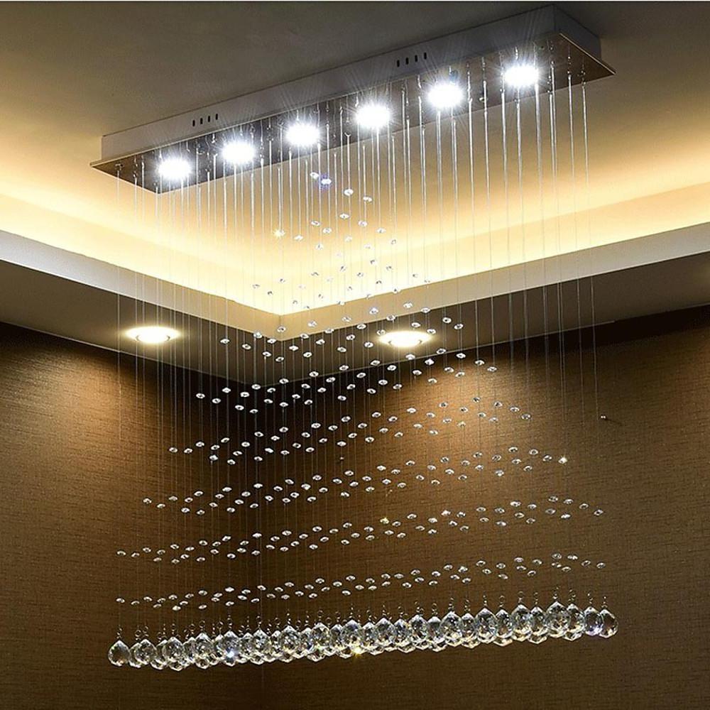 Crystal 5W LED Modern Flush Mount Lighting Chandelier Pendant Light - Lamp Outdoor