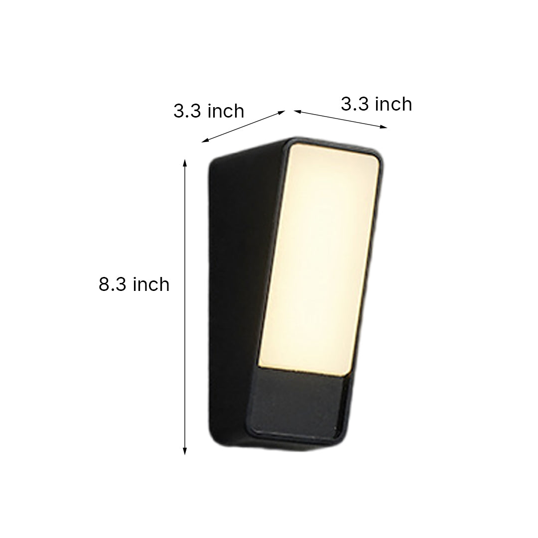Square Aluminum Led Wall Light Outdoor Waterproof - Lamp Outdoor