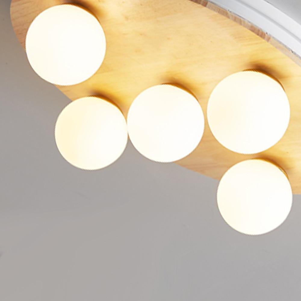 Nordic 5-Light Round Plane Bubble Flush Mount Ceiling Lighting - Lamp Outdoor