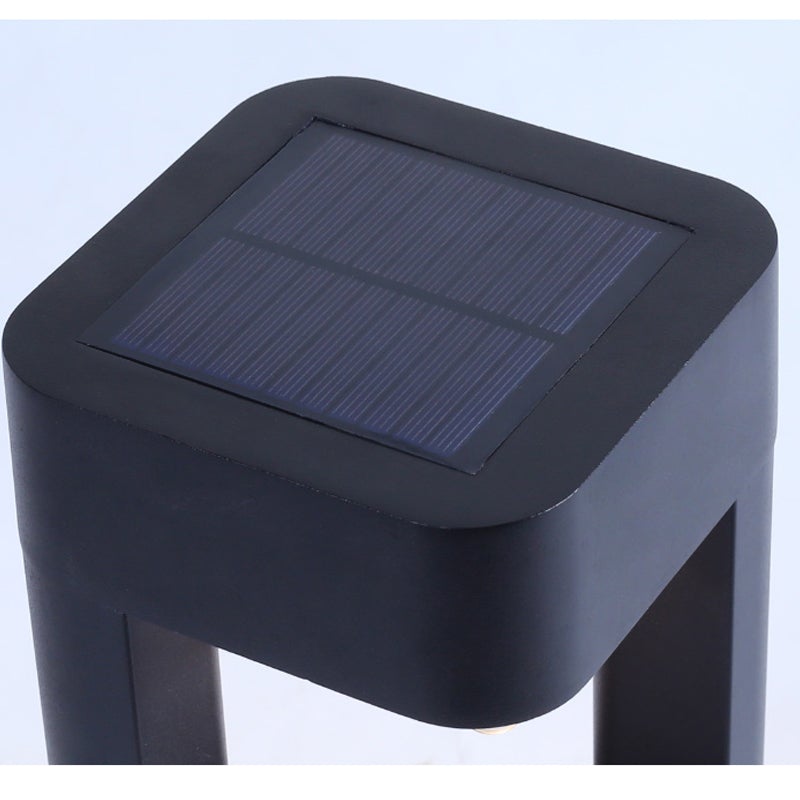 Square Unique Hollow Aluminum Waterproof Modern Smart Solar Lights Outdoor - Lamp Outdoor