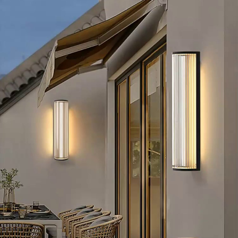 Ray Modern Semi-Cylindrical Outdoor Metal Wall Lamp - Lamp Outdoor