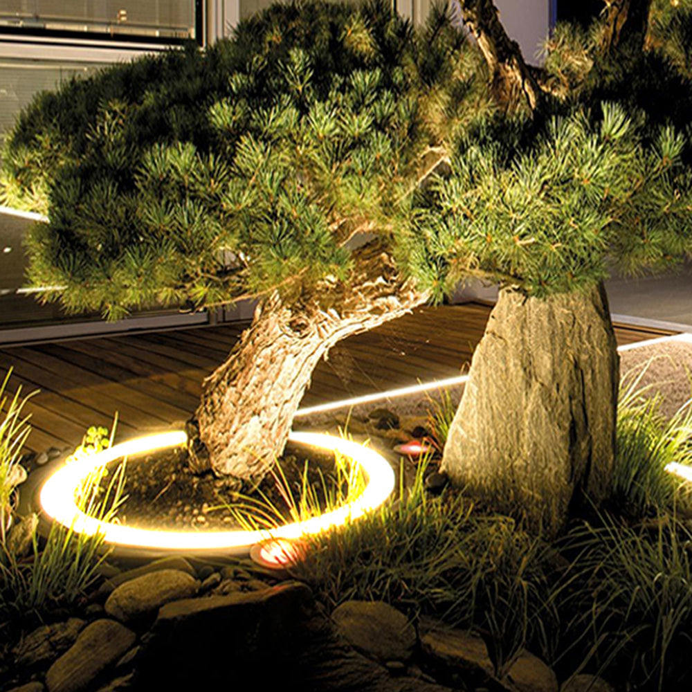 Ray Modern Irregular Metal Glass Outdoor Ground Light for Trees - Lamp Outdoor