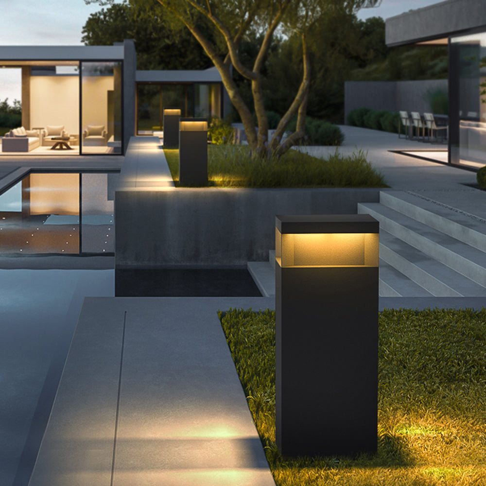 Ray Metal Rectangular Solar Outdoor Path Light - Lamp Outdoor