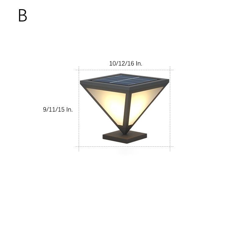 Solar Powered Geometric Shape LED Waterproof Solar Lights Outdoor Lamp - Lamp Outdoor
