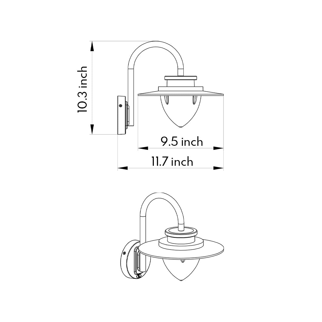 LED Outdoor Patio Wall Lights Minimalist Style - Lamp Outdoor