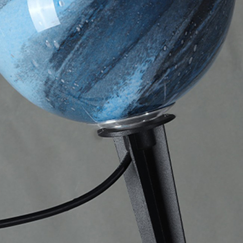 Aria Decorative Solar Acrylic Planet Outdoor Ground Light Milk Curry - Lamp Outdoor