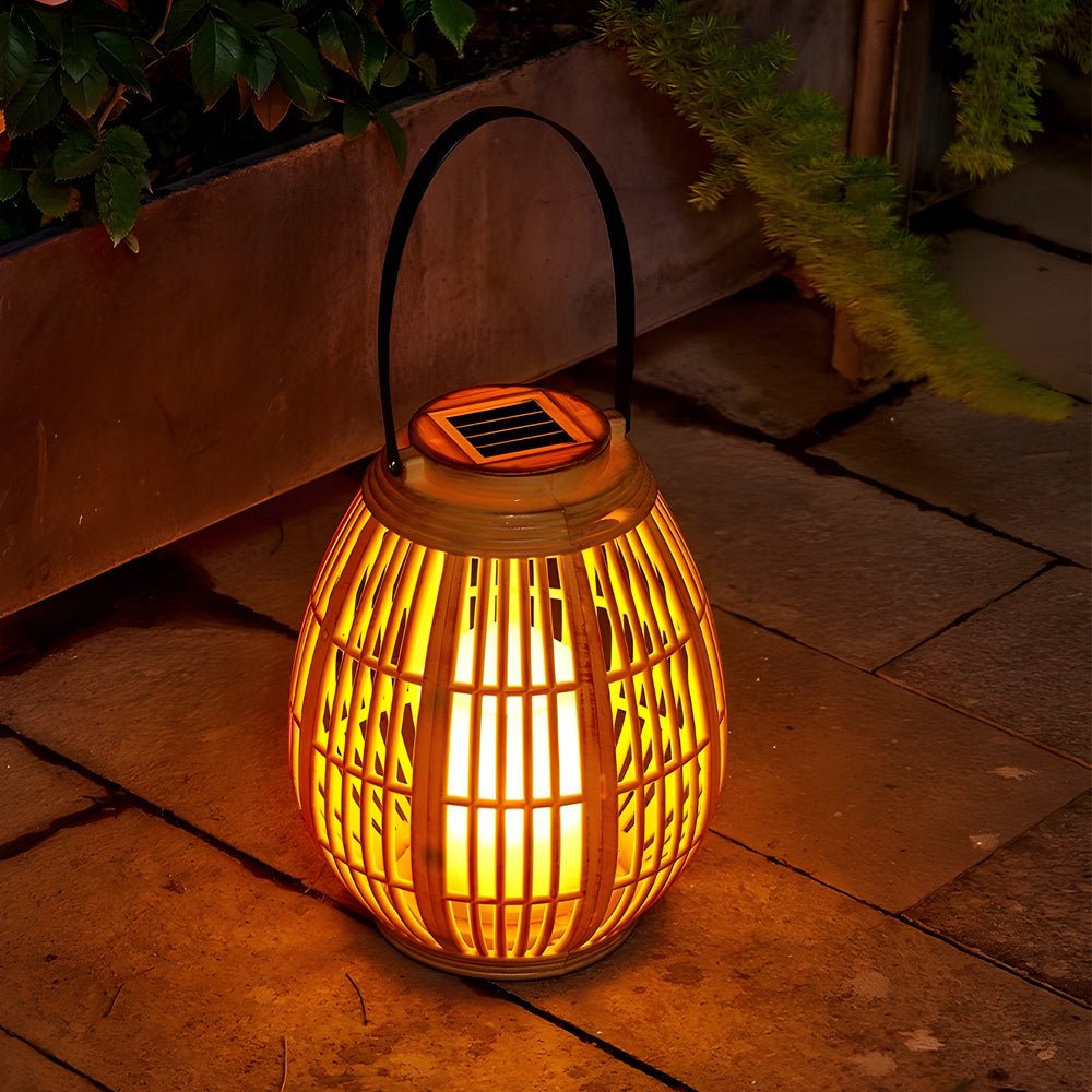 1 Pack Portable Waterproof Candle Light Outdoor Solar Lanterns - Lamp Outdoor