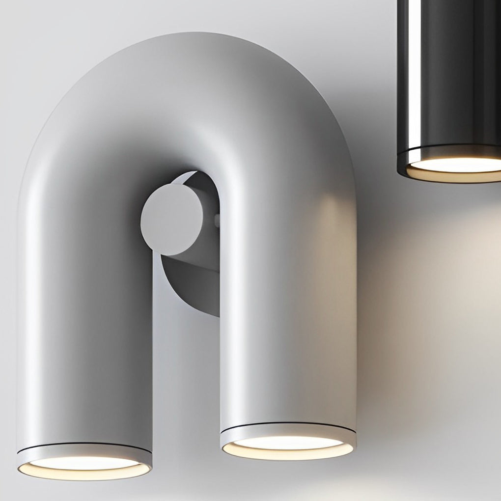 Rotatable U-Shaped Water Pipe LED Nordic Wall Lamp Wall Sconces Lighting - Lamp Outdoor