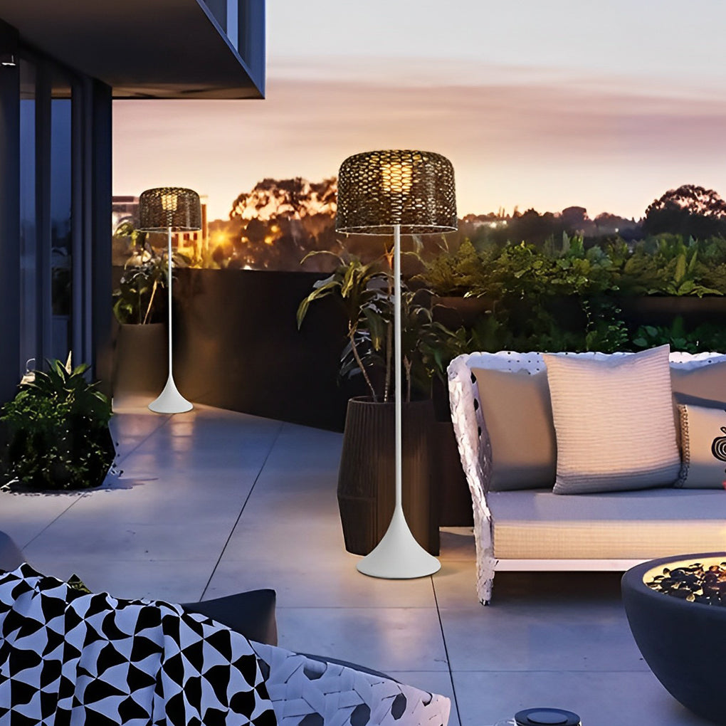 1-light Mesh Outdoor Floor Lamp - Lamp Outdoor