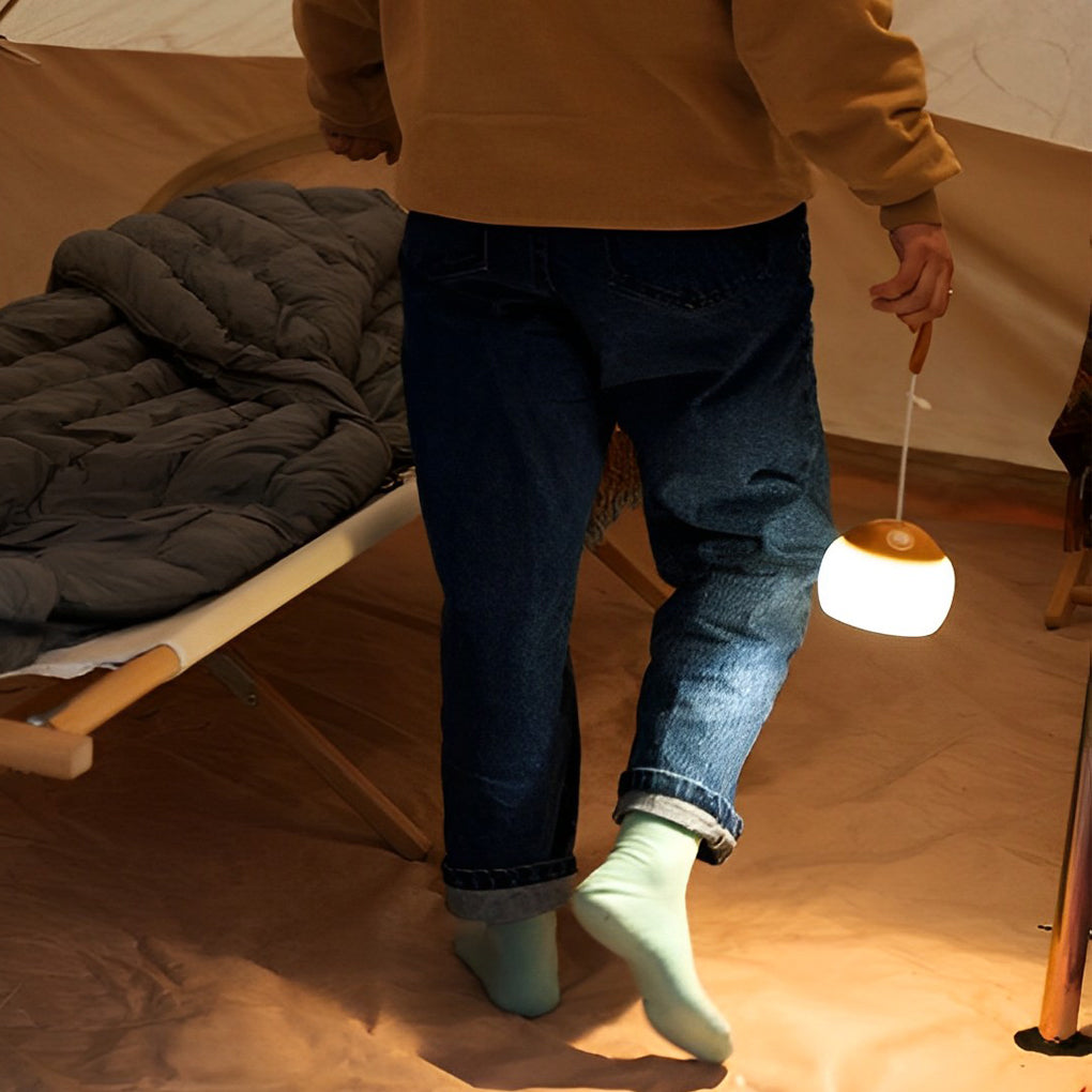 Round LED Dimmable USB Rechargeable Modern Portable Camping Lights - Lamp Outdoor