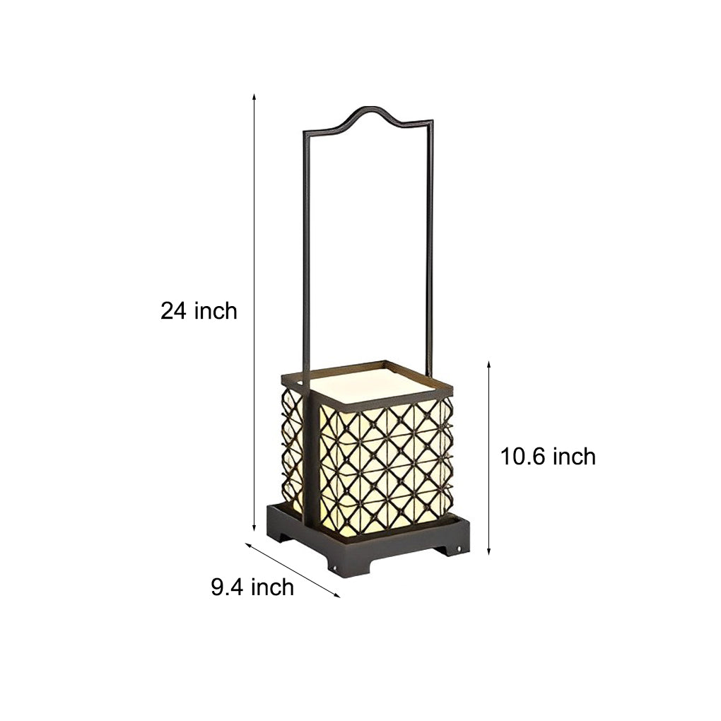 Retro Portable Waterproof LED Black Modern Lawn Lamp Solar Outdoor Lights - Lamp Outdoor