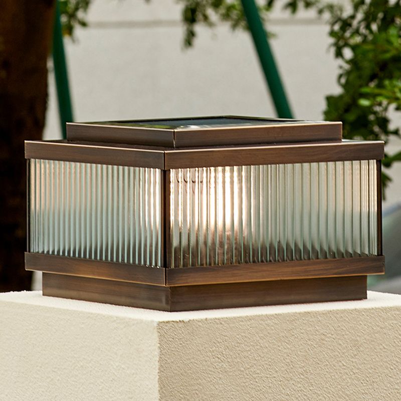 Ray Modern Rectangular Metal Outdoor Floor Lamp - Lamp Outdoor