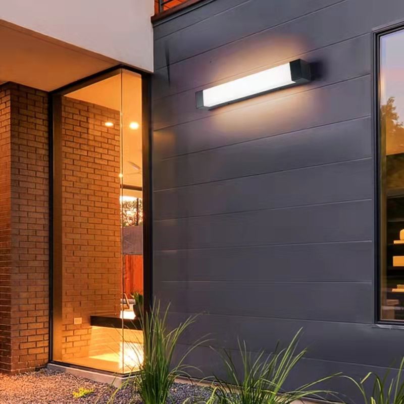Ray Minimalist Linear Metal Outdoor Wall Lamp - Lamp Outdoor