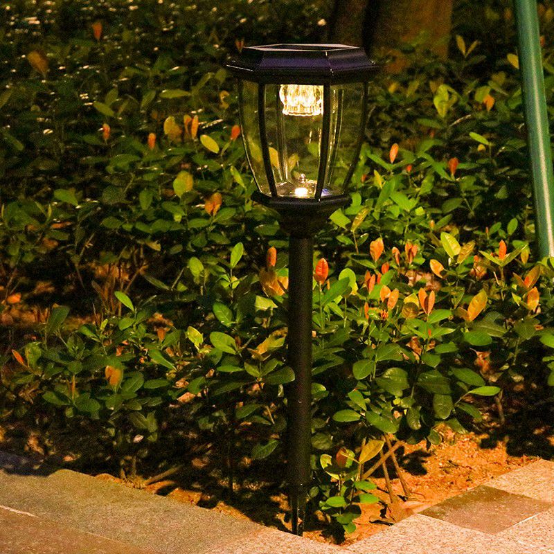 Ray Vintage Lantern Solar Outdoor Path Light Bronze - Lamp Outdoor