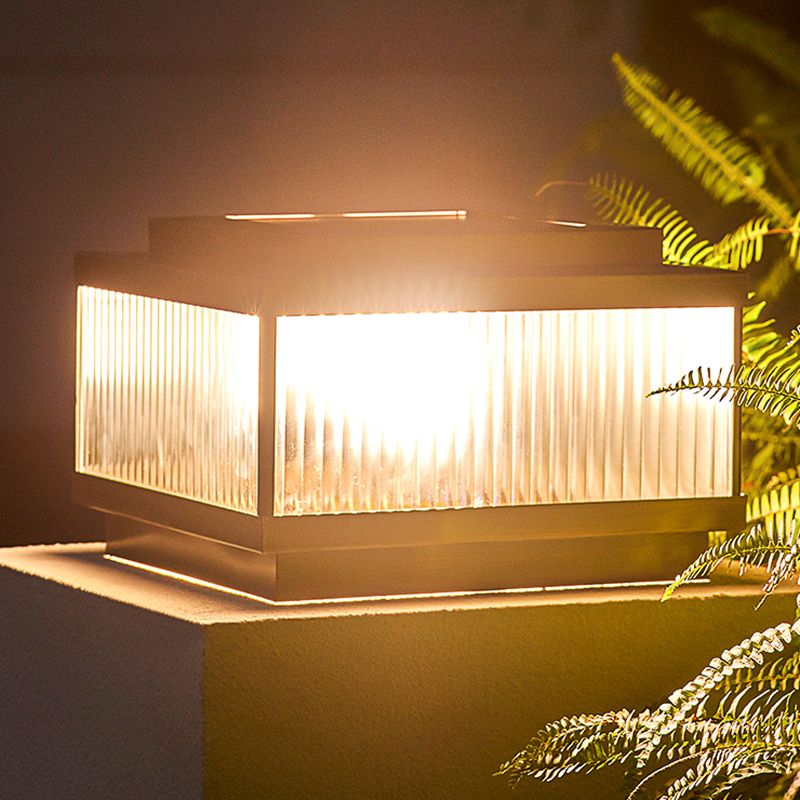 Ray Modern Rectangular Metal Outdoor Floor Lamp - Lamp Outdoor