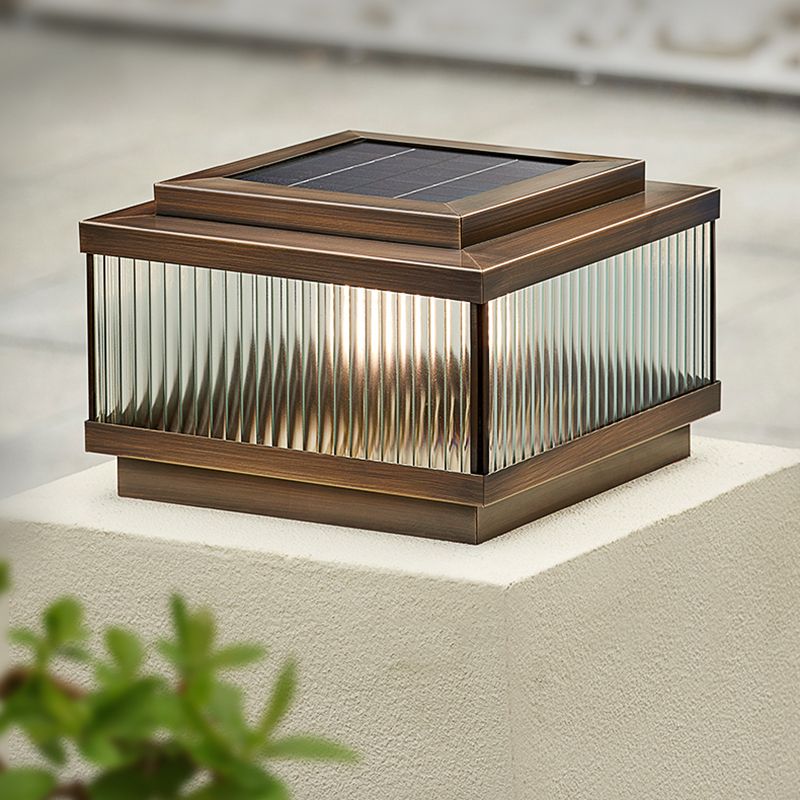 Ray Modern Rectangular Metal Outdoor Floor Lamp - Lamp Outdoor