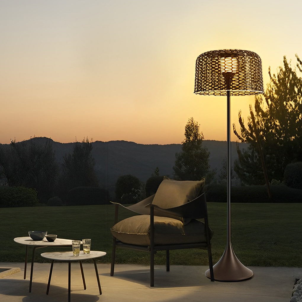1-light Mesh Outdoor Floor Lamp - Lamp Outdoor