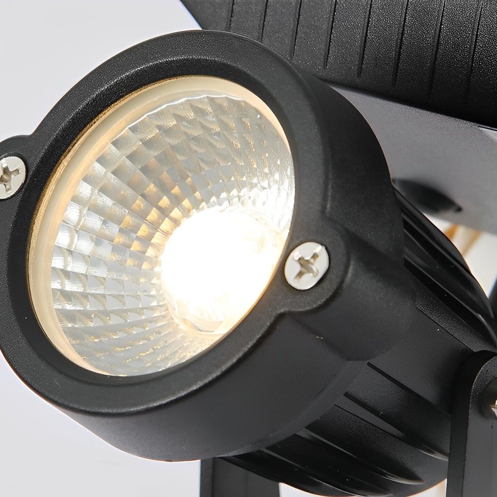 Adjustable Waterproof LED Multicolor Dimmale Solar Powered Spot Light - Lamp Outdoor