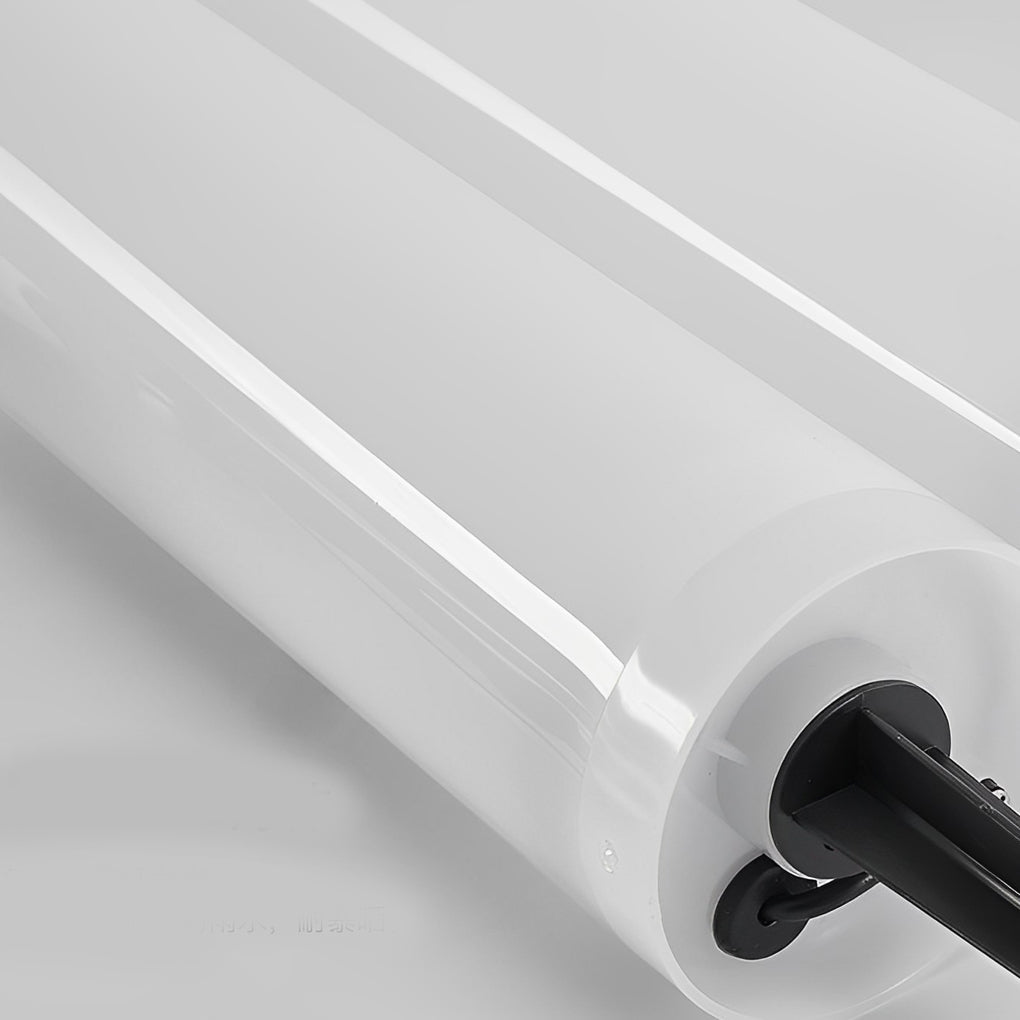 Long Cylindrical Waterproof White Modern Solar Lawn Lights Lamp Post - Lamp Outdoor