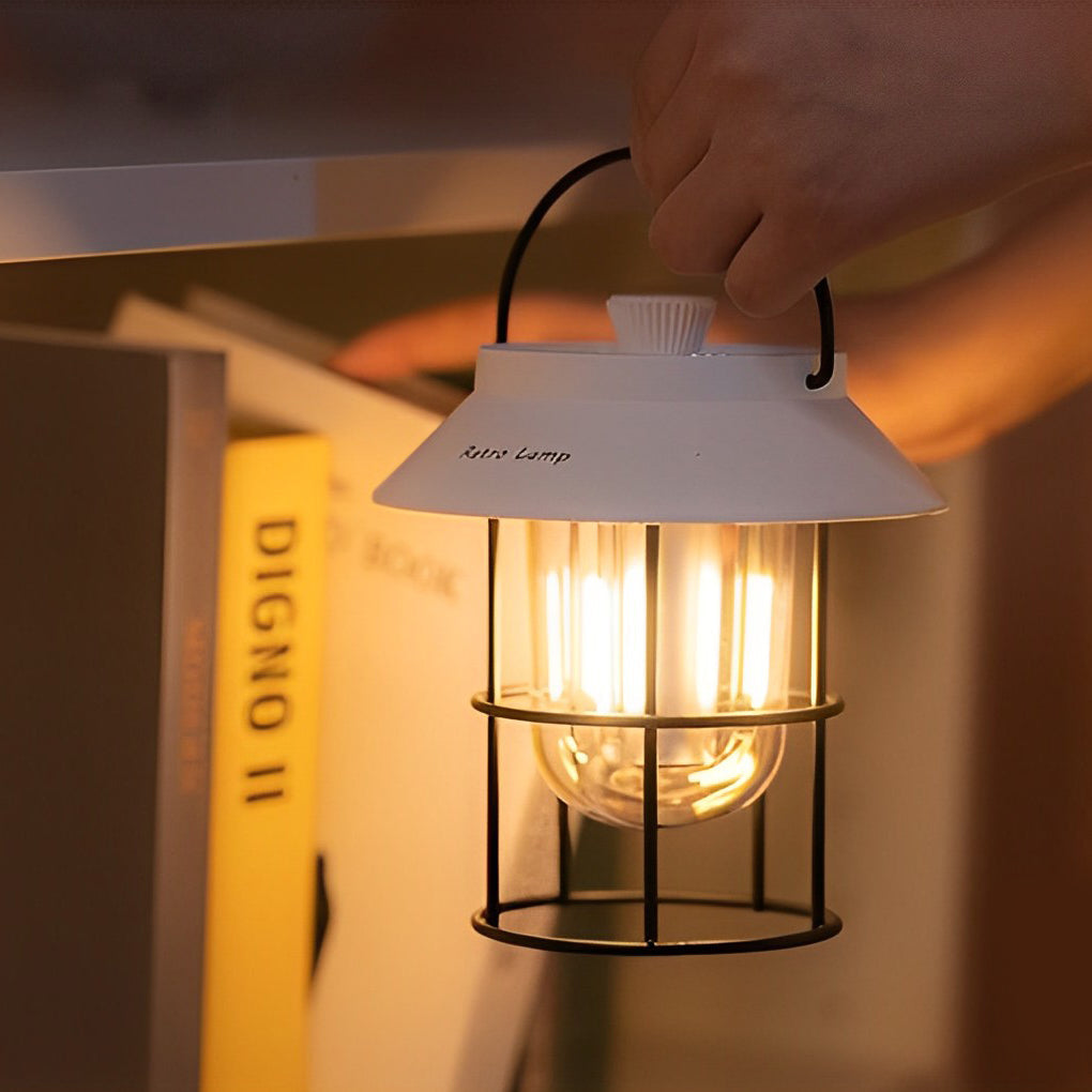 USB Rechargeable Dimmable LED Hanging Stand Portable Outdoor Lanterns - Lamp Outdoor