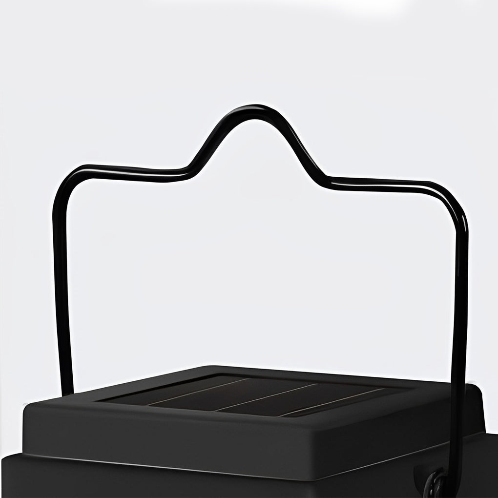 Portable Lantern Waterproof LED Intelligent Black Solar Outdoor Lights - Lamp Outdoor