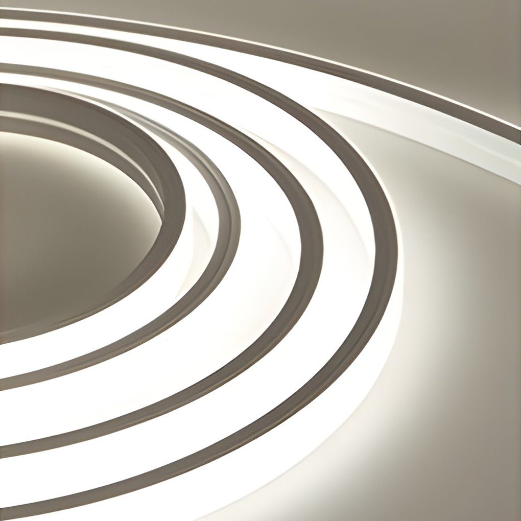 24V Waterproof Recessed Silicone Side-Emitting & Flat LED Strip Lights for Step and Deck Lighting - Lamp Outdoor