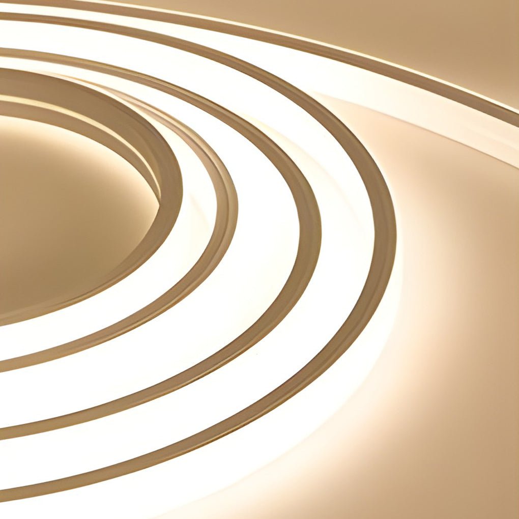 0.39'' Waterproof Recessed LED Under Tread Stair Lighting Modern Flexible Strip Light - Lamp Outdoor