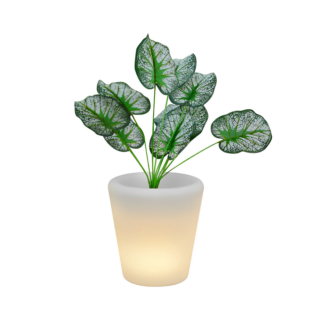 Luminous Flowerpot Colorful Light Rechargeable Solar Outdoor Lights with Remote - Lamp Outdoor